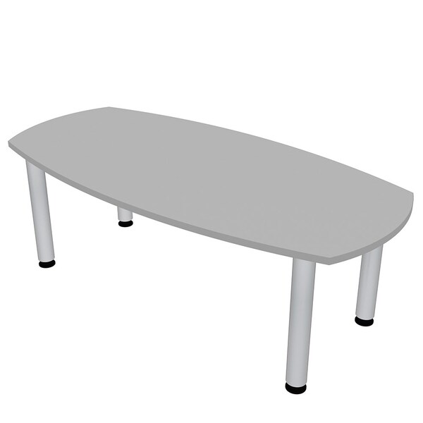 33.5 in W, 69.5 in L, 29 in H, Engineered Wood Top, Grey